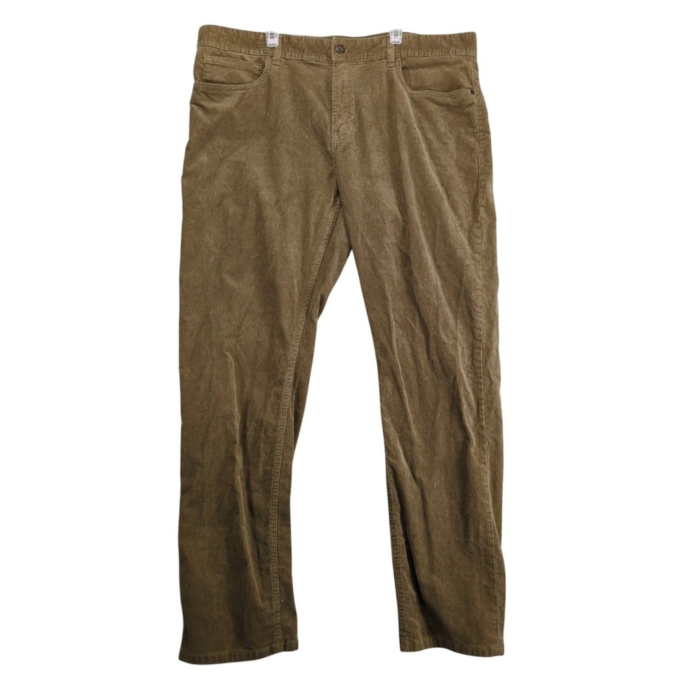 Copper & Oak Brown Corduroy Pants Mens 38x32 Stretch 5-Pocket Classic Cabincore
